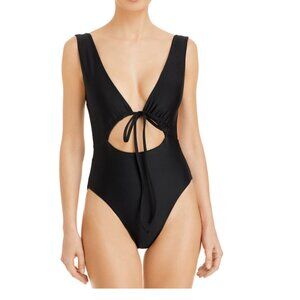 JADE SWIM one piece swim suit NEW XL Black low cut